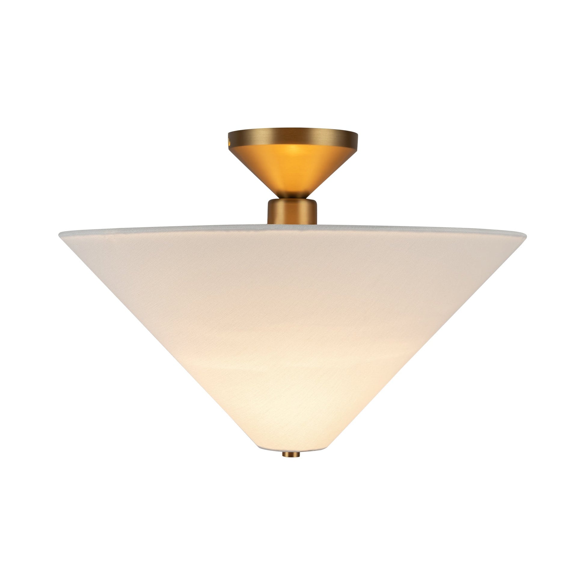 Alora Mood Bridgette brushed gold semi-flush mount SF497016BGWL