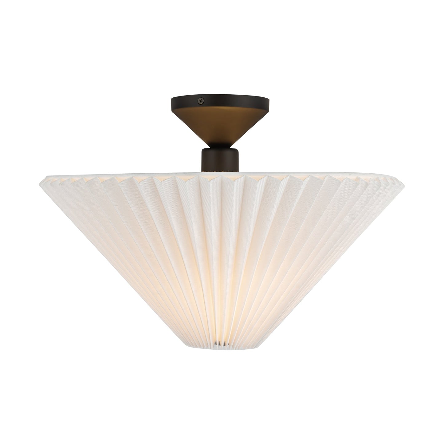 Alora Mood Bridgette matte black semi-flush mount SF497016MBFW