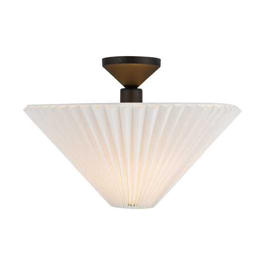 Alora Mood Bridgette matte black semi-flush mount SF497016MBFW