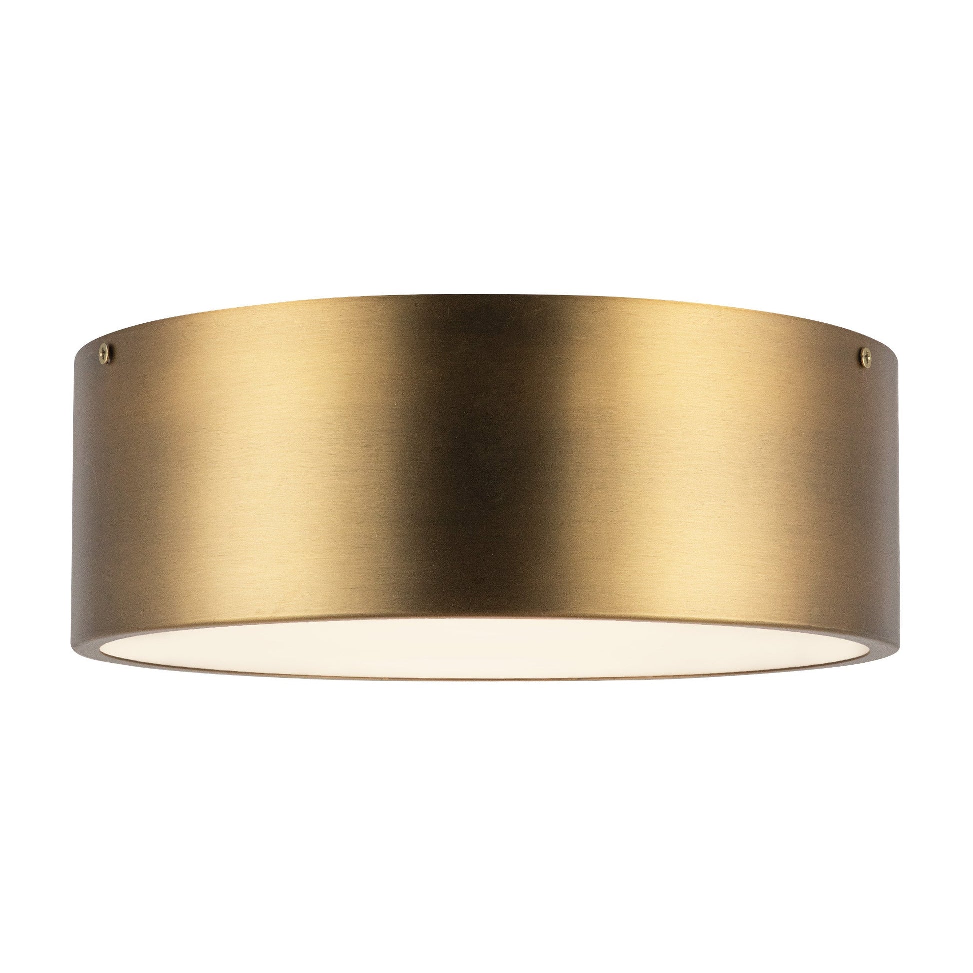 Alora Mood Brisbane aged gold flush mount FM556012AG