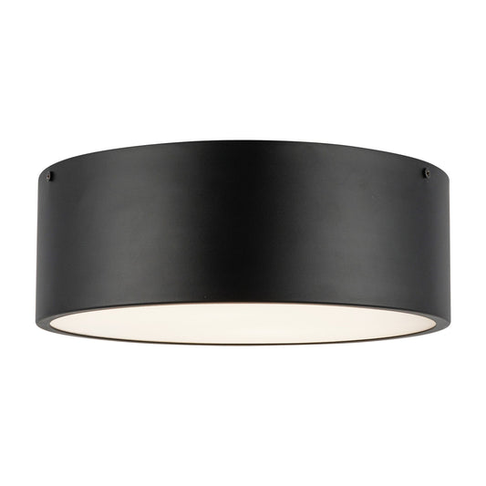 Alora Mood Brisbane matte black flush mount FM556012MB