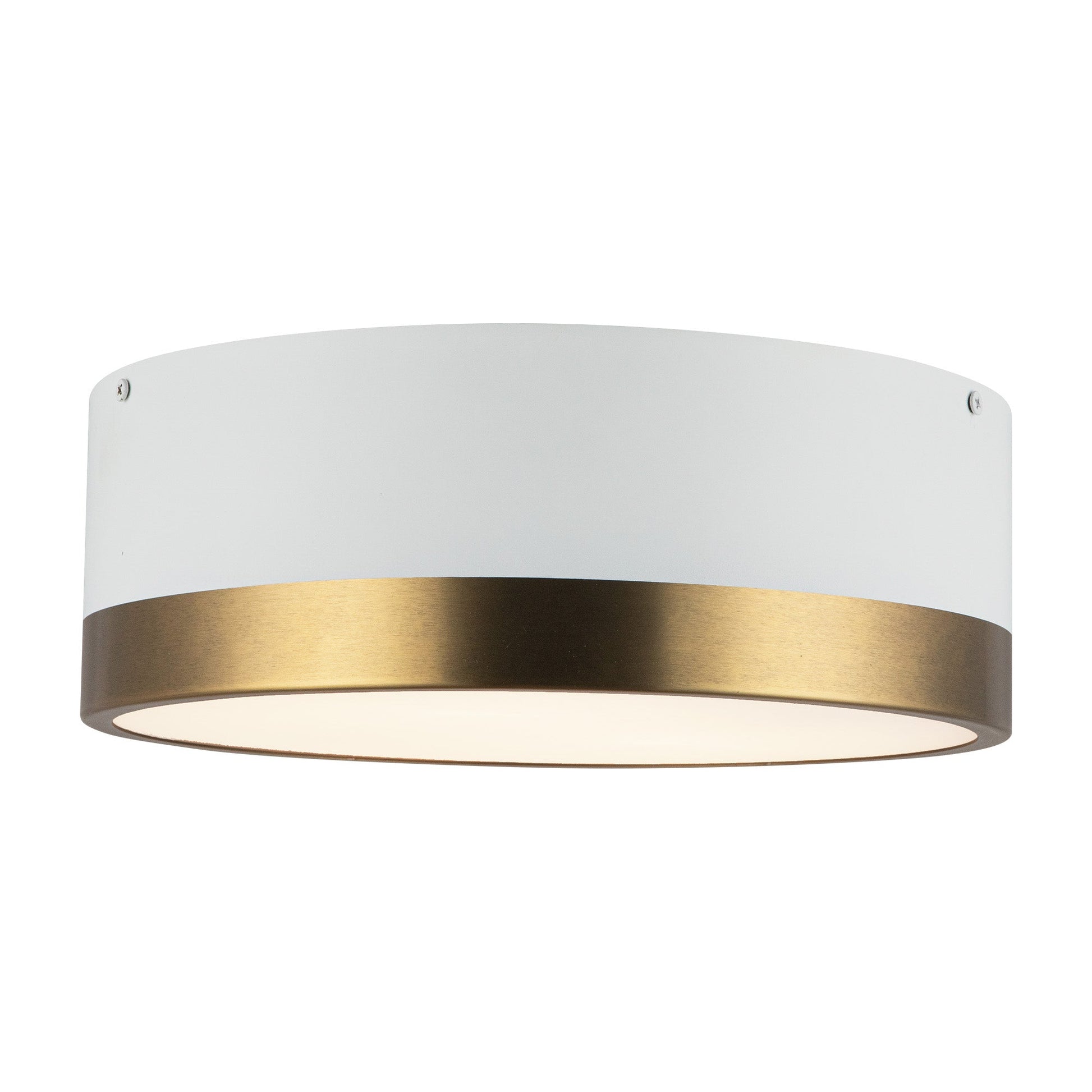 Alora Mood Brisbane aged gold flush mount FM556212AGWH