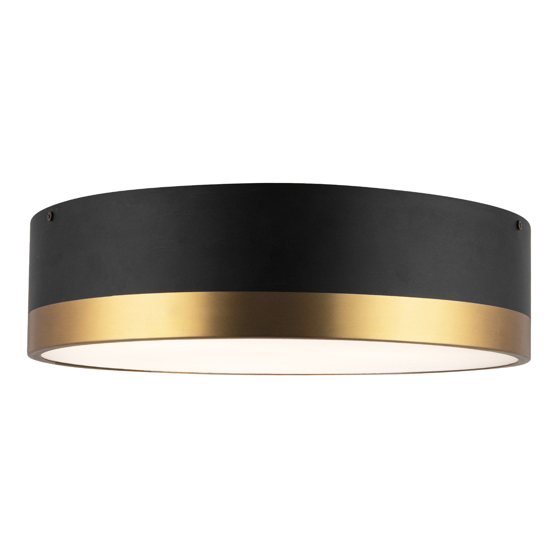 Alora Mood Brisbane aged gold flush mount FM556216AGMB