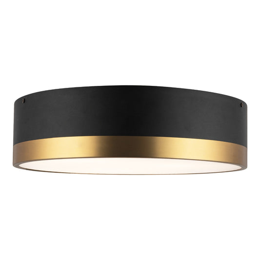 Alora Mood Brisbane aged gold flush mount FM556216AGMB