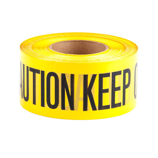 Dottie BT13 Dottie 3 in x 1000 ft Yellow Barricade Tape Caution Keep Out BT13