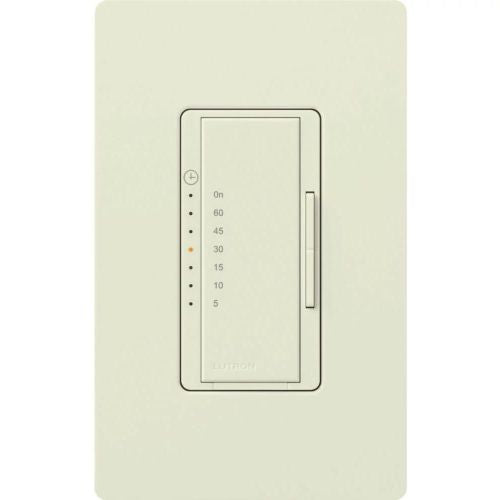 Lutron Maestro timer switch in Biscuit