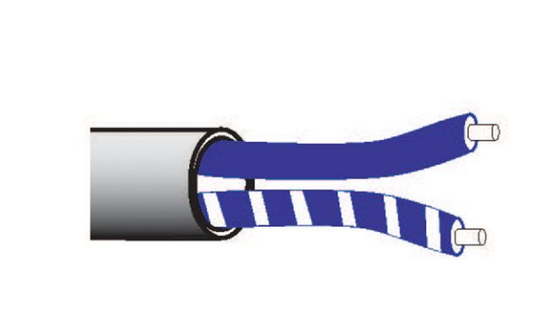 Lutron 2-conductor control cable in Solid Bare Copper