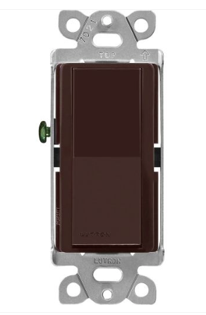 Lutron Claro switch in Brown