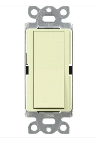 Lutron Claro switch in Almond