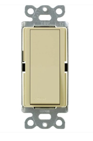 Lutron Claro switch in Ivory