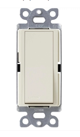 Lutron Claro switch in Light Almond