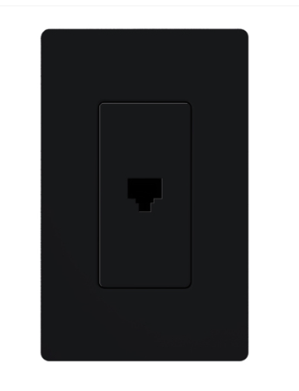 Lutron Claro wall plate in Black