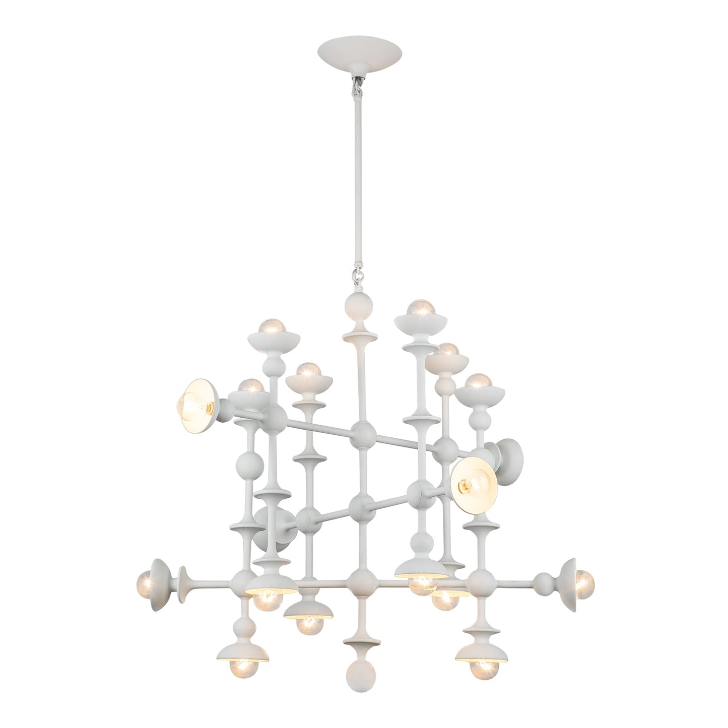 Alora Cadence antique white chandelier CH328129AW