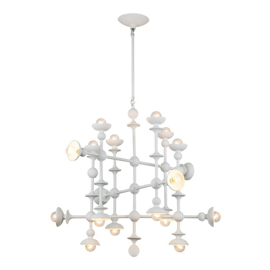 Alora Cadence antique white chandelier CH328129AW