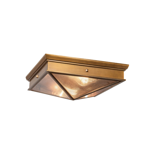 Alora Cairo ribbed glass flush mount FM332615VBCR