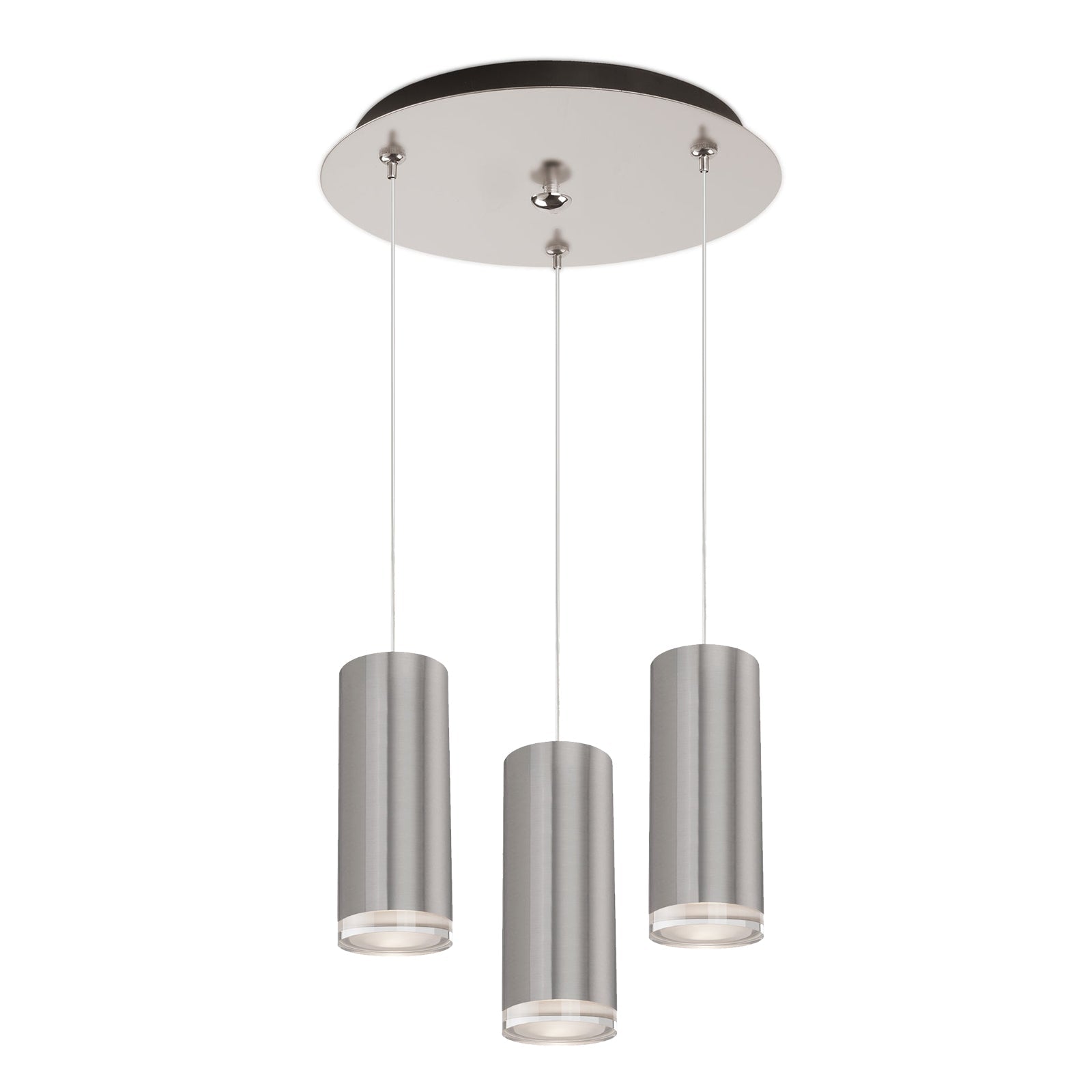 Kuzco Cameo brushed nickel multi-pendant MP401431BN-03