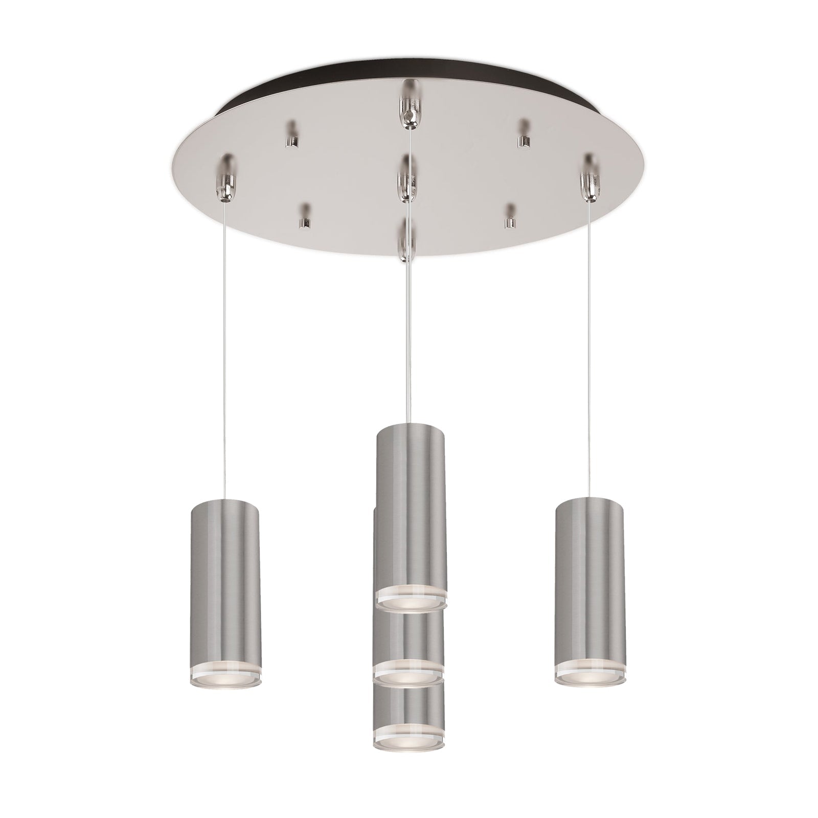 Kuzco Cameo brushed nickel multi-pendant MP401431BN-05