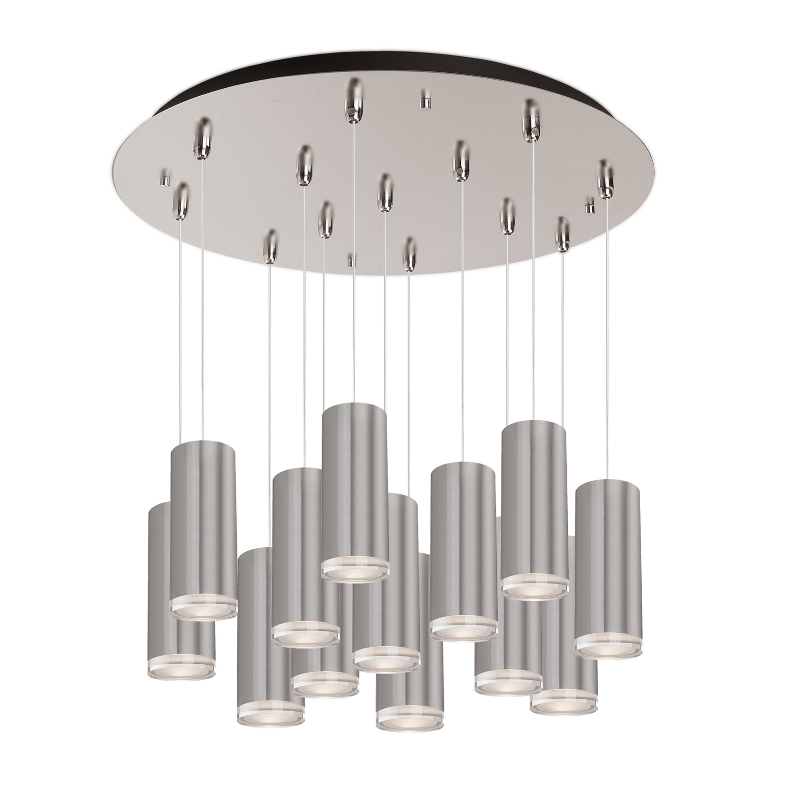 Kuzco Cameo brushed nickel multi-pendant MP401431BN-13