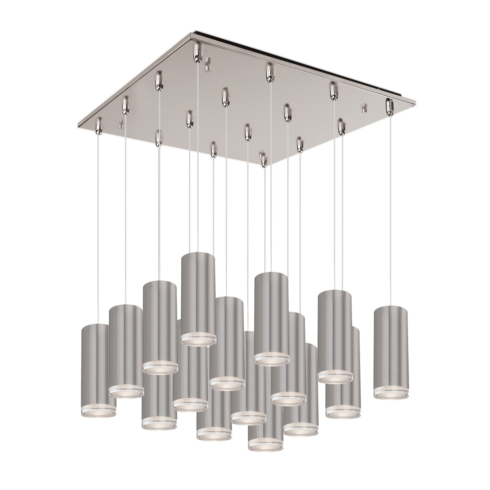 Kuzco Cameo brushed nickel multi-pendant MP401431BN-16