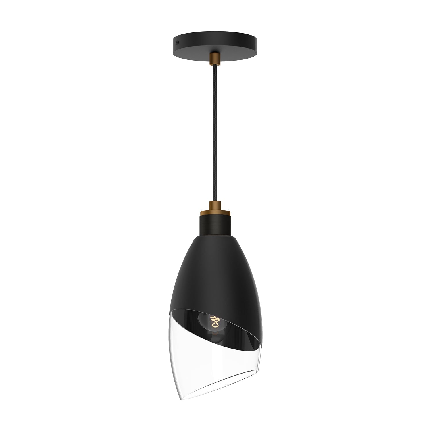 Alora Mood Capri clear glass pendant PD587105MBCL