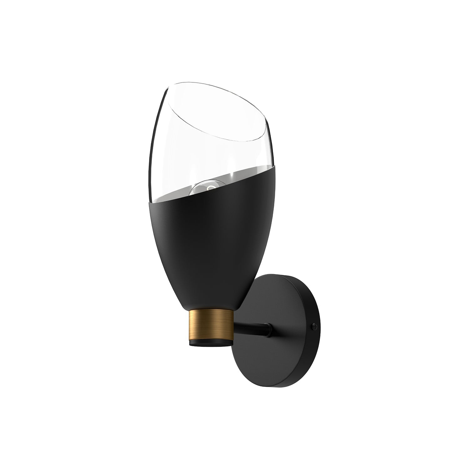 Alora Mood Capri clear glass vanity light WV587105MBCL