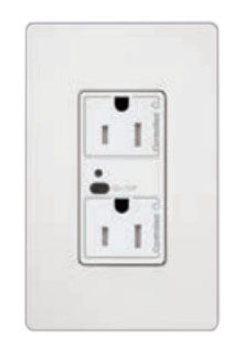 Lutron Vive 15 A duplex receptacle in White
