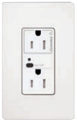 Lutron Vive 15 A duplex receptacle in White