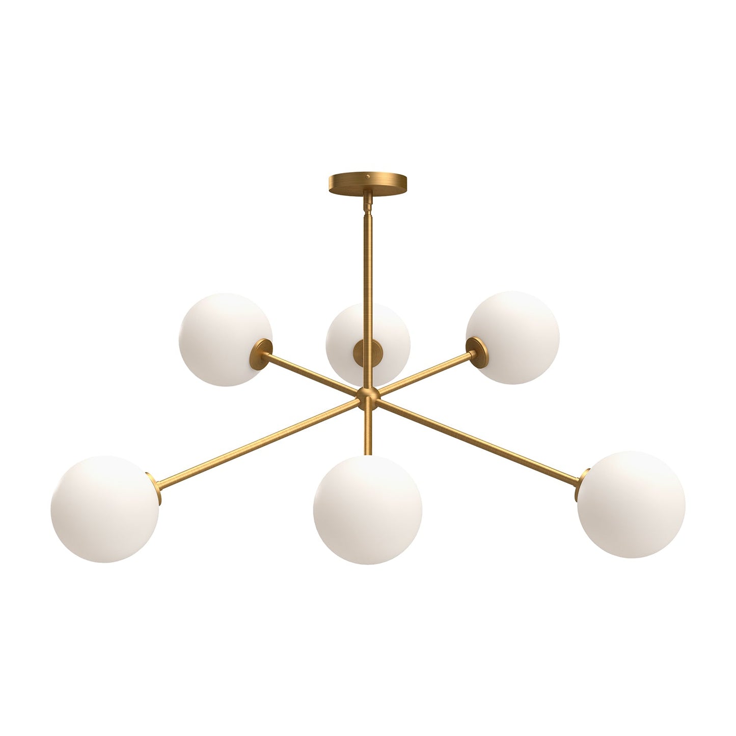 Alora Mood Cassia aged gold chandelier CH549640AGOP
