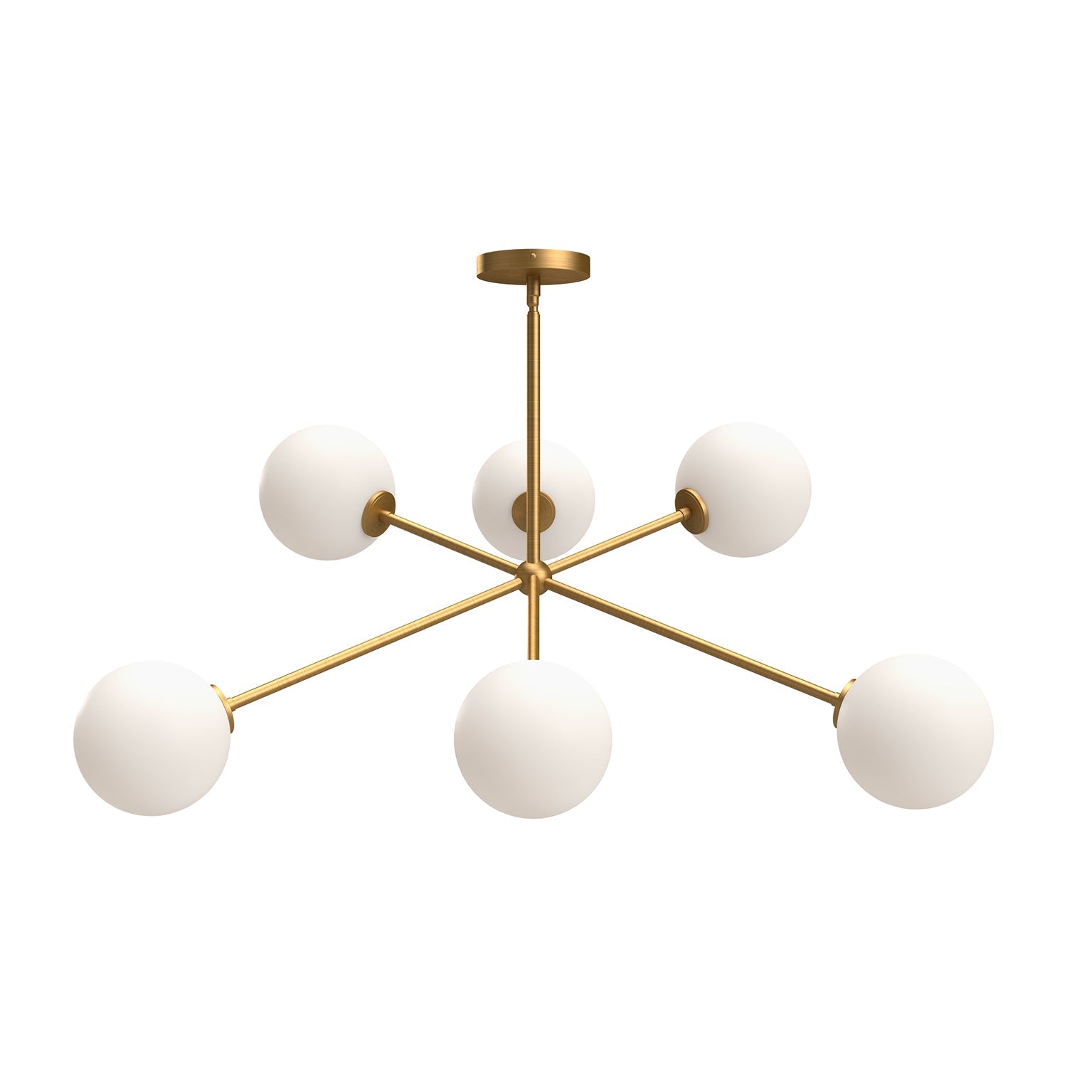 Alora Mood Cassia aged gold chandelier CH549640AGOP