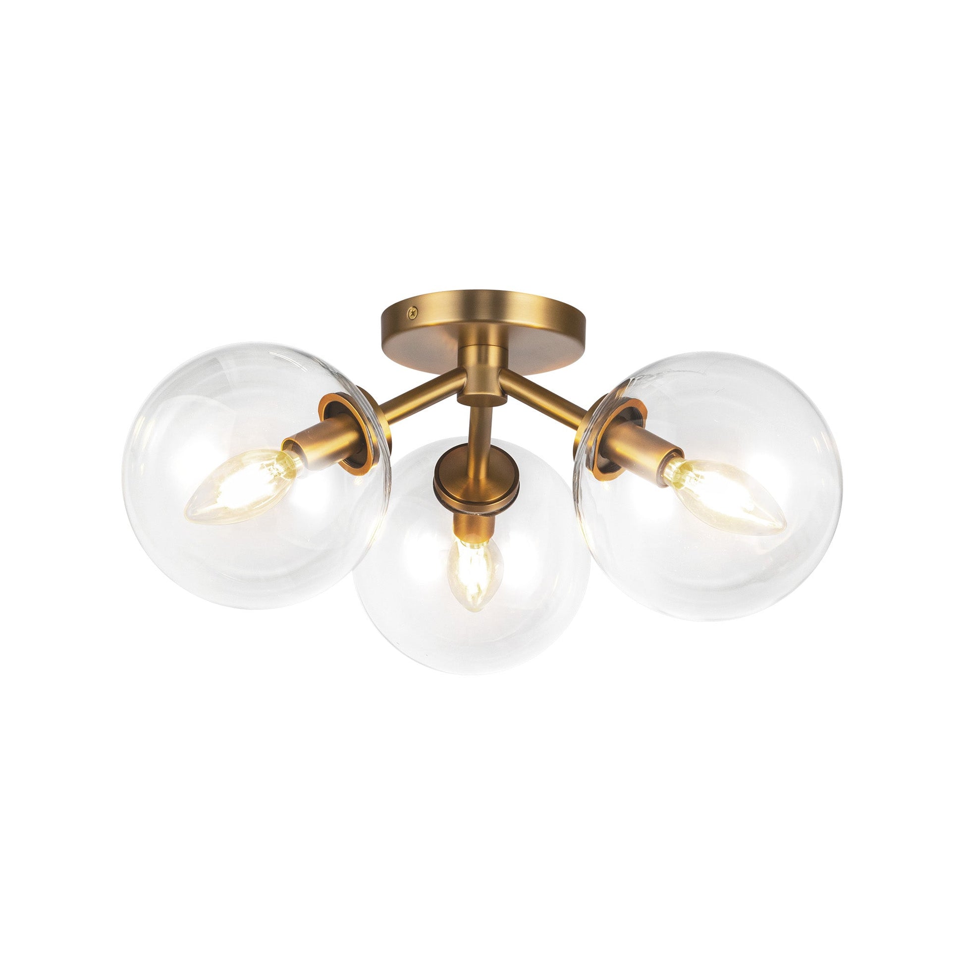 Alora Mood Cassia aged gold semi-flush mount SF549315AGCL