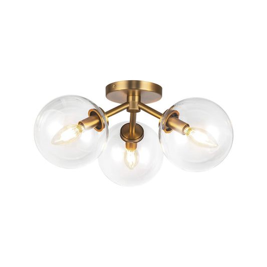 Alora Mood Cassia aged gold semi-flush mount SF549315AGCL