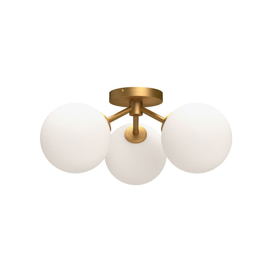 Alora Mood Cassia aged gold semi-flush mount SF549315AGOP