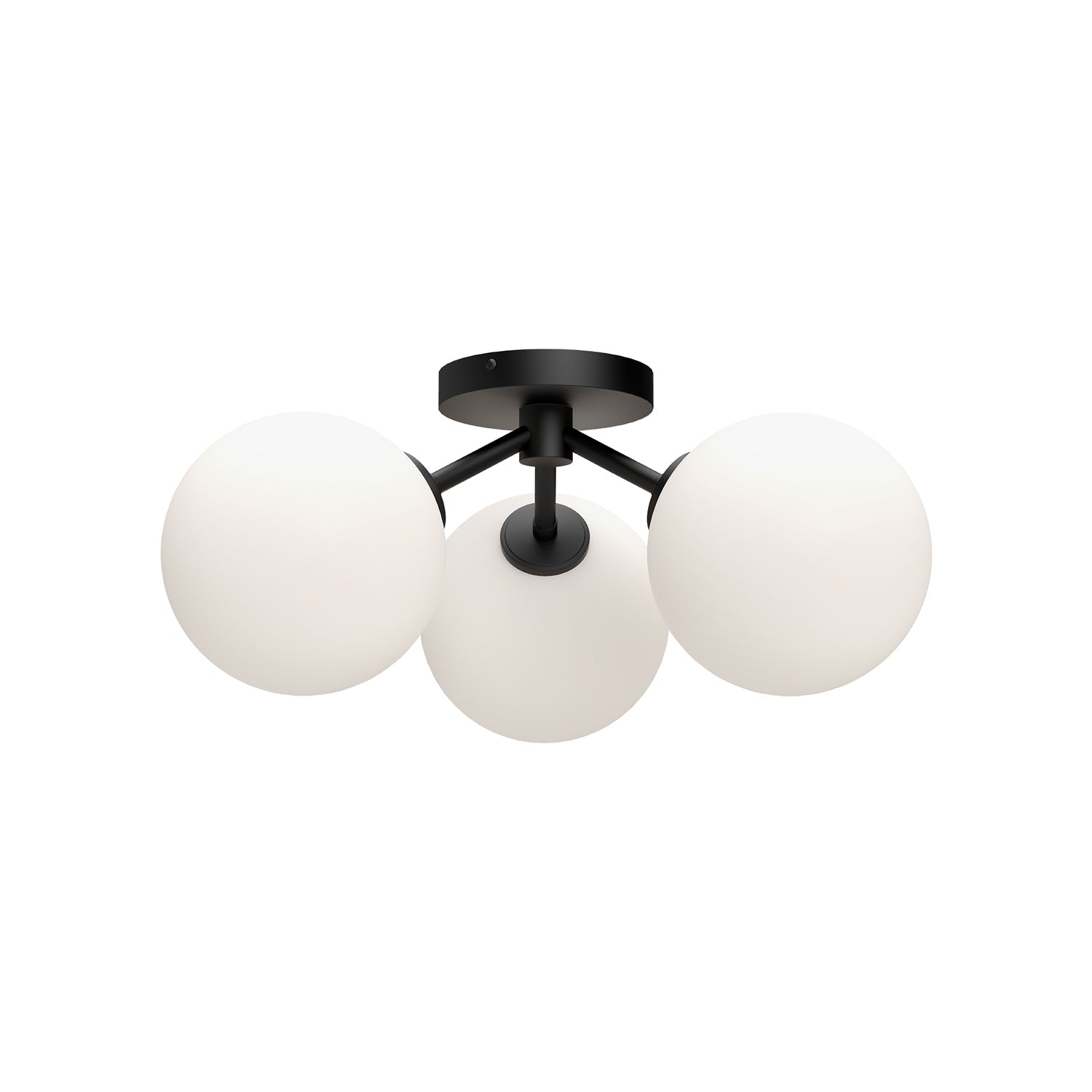Alora Mood Cassia matte black semi-flush mount SF549315MBOP