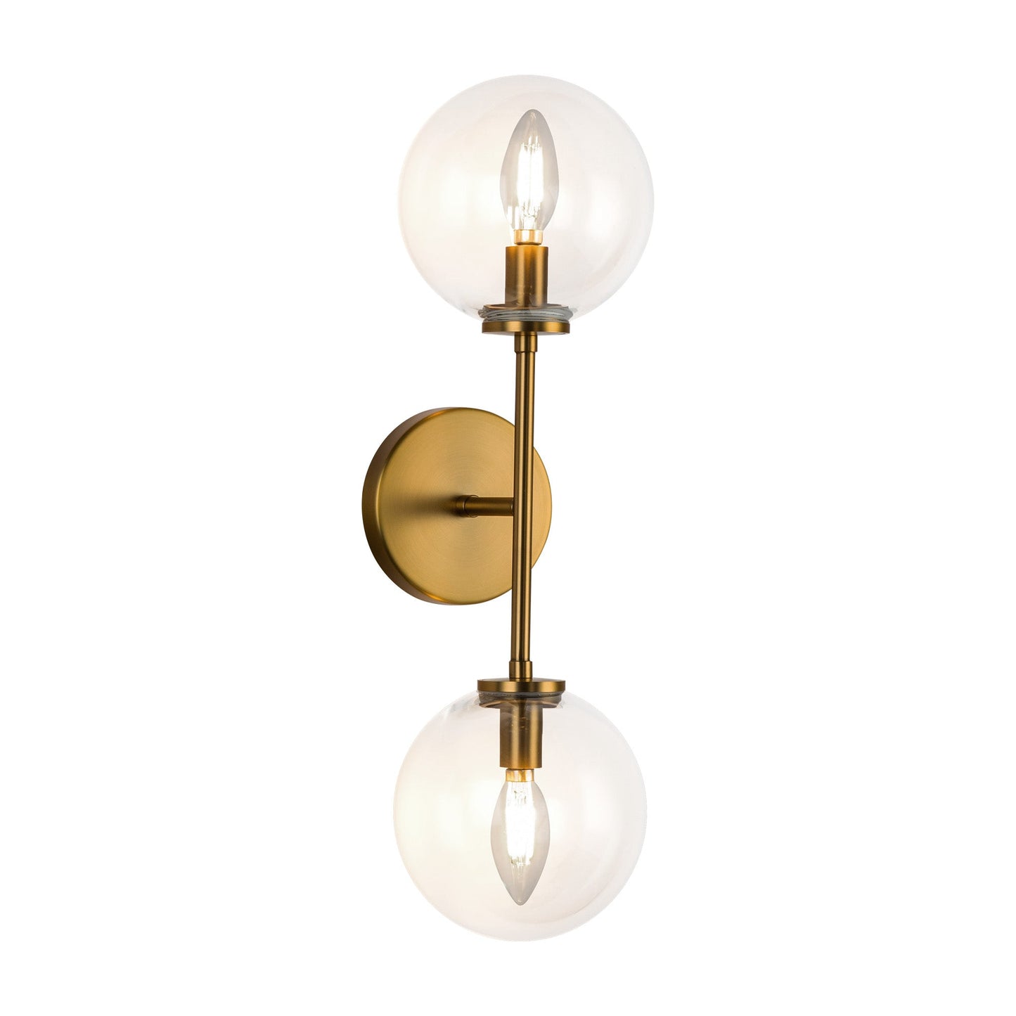 Alora Mood Cassia aged gold vanity light WV549220AGCL