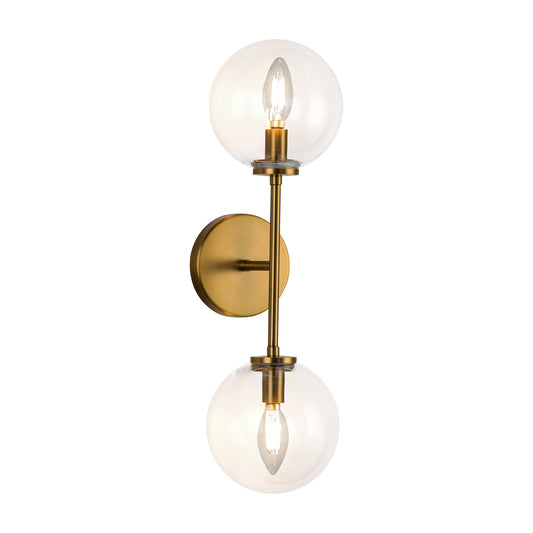 Alora Mood Cassia aged gold vanity light WV549220AGCL