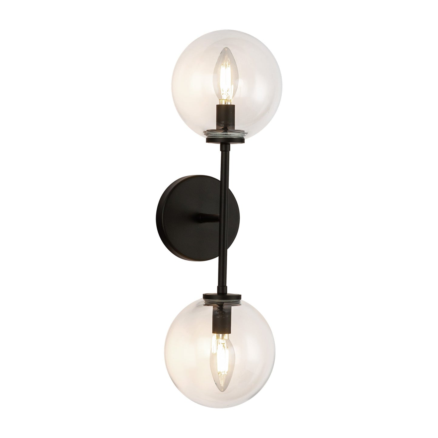 Alora Mood Cassia matte black vanity light WV549220MBCL
