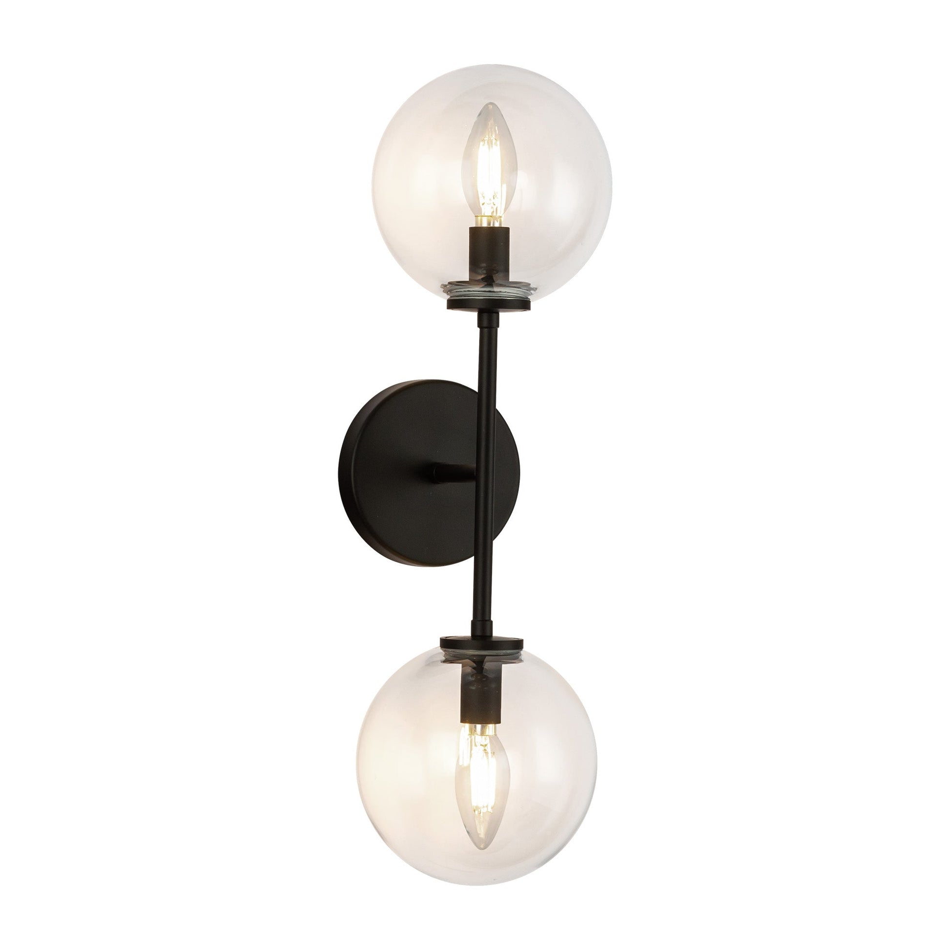 Alora Mood Cassia matte black vanity light WV549220MBCL