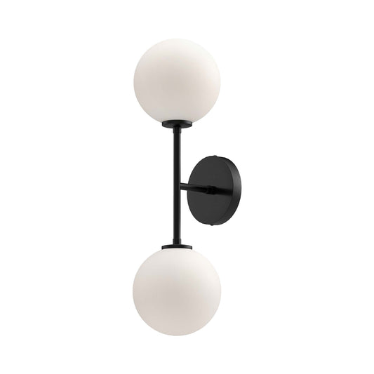 Alora Mood Cassia matte black vanity light WV549220MBOP
