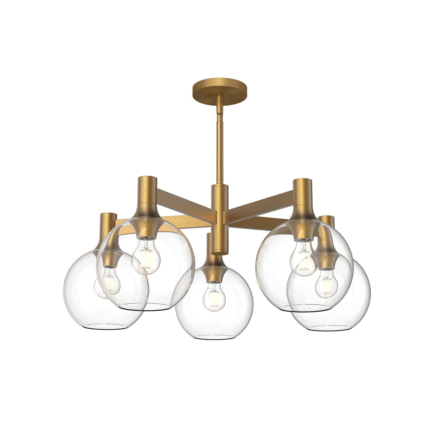Alora Mood Castilla aged gold chandelier CH506129AGCL