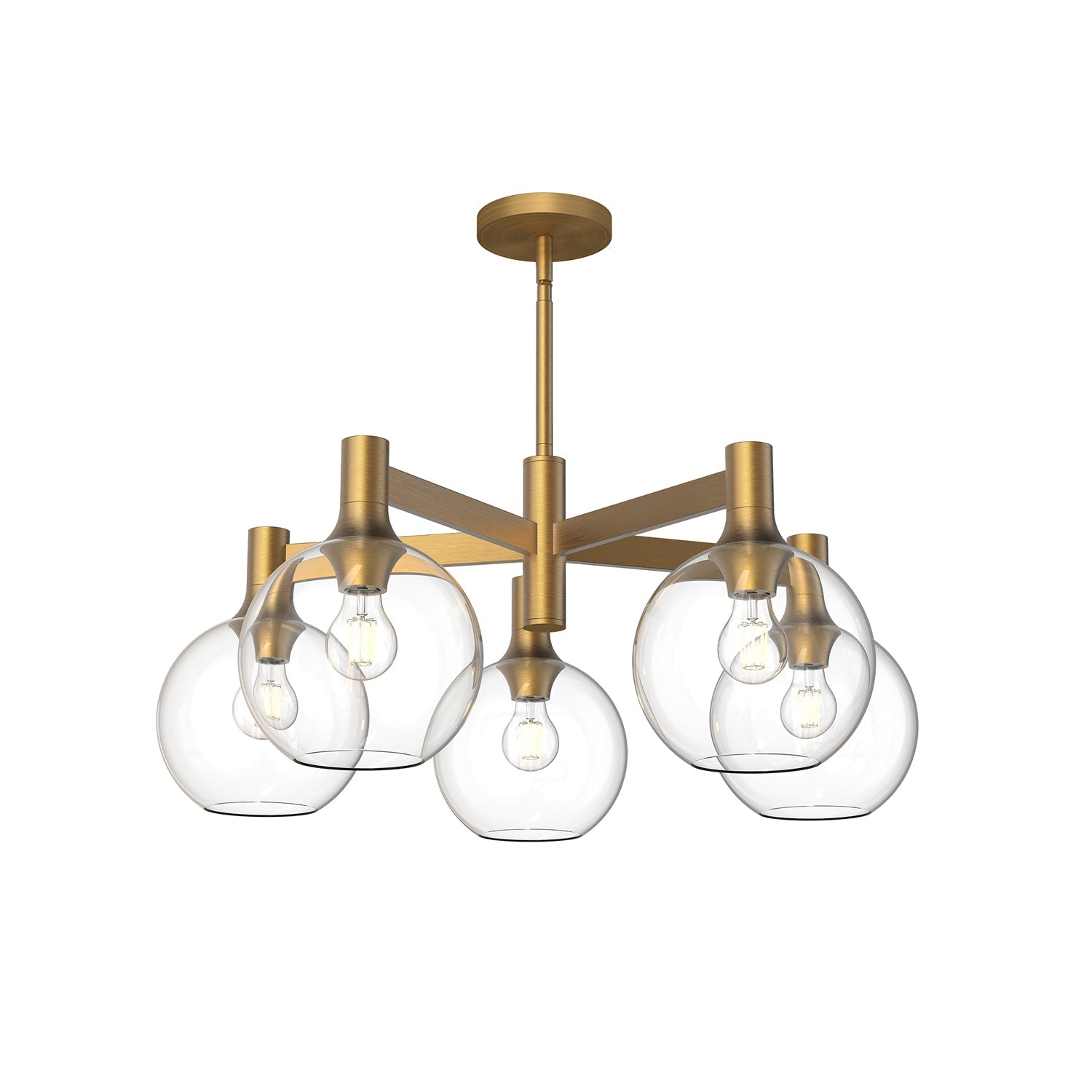 Alora Mood Castilla aged gold chandelier CH506129AGCL