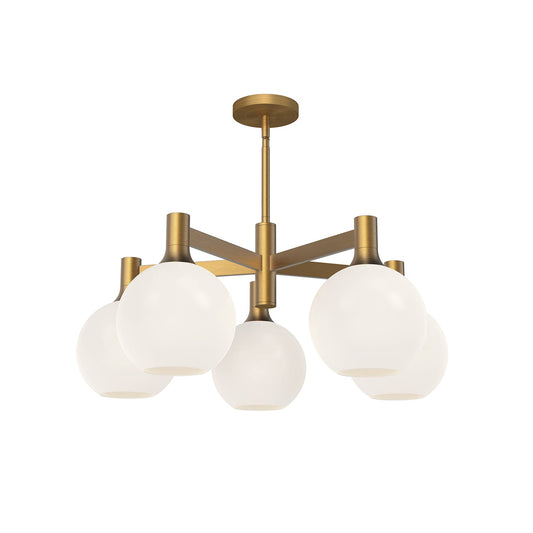 Alora Mood Castilla aged gold chandelier CH506129AGOP