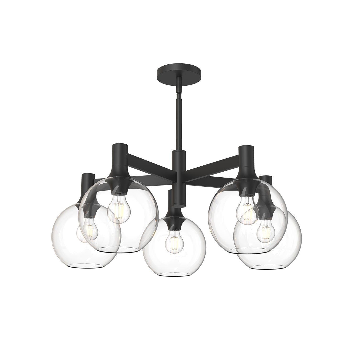 Alora Mood Castilla clear glass chandelier CH506129MBCL