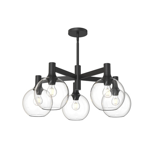 Alora Mood Castilla clear glass chandelier CH506129MBCL