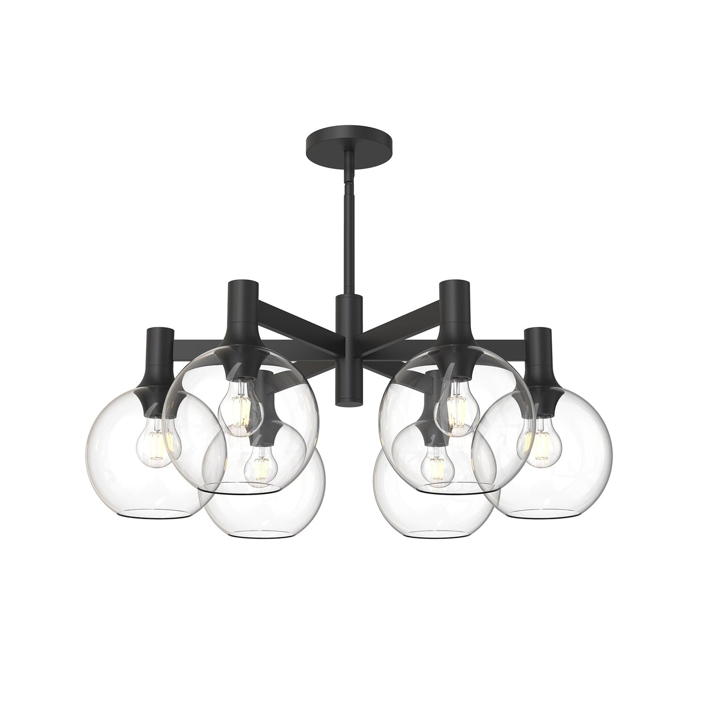 Alora Mood Castilla clear glass chandelier CH506230MBCL