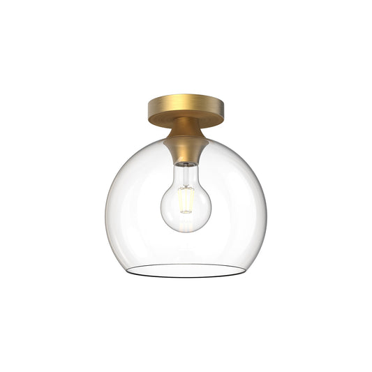Alora Mood Castilla aged gold flush mount FM506210AGCL