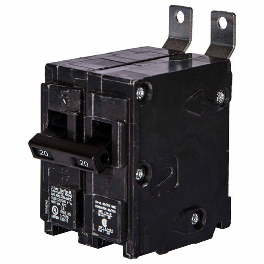 Siemens 20 Amp 120/240V 2 Pole BL Series Bolt-On Circuit Breaker 10kA Interrupt Rating