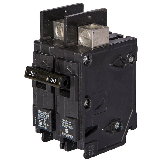 Siemens 30 Amp 2 Pole 120/240V BQ Series Bolt-On Molded Case Circuit Breaker, 10kAIC, Thermal Magnetic Trip, UL Listed