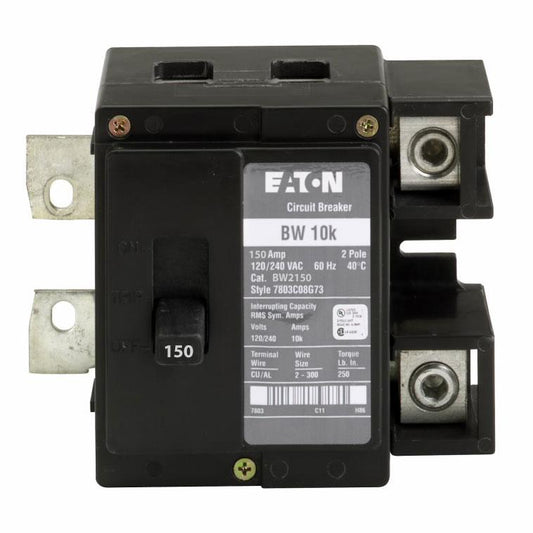 Cutler Hammer 150A 120/240V 2 Pole Bolt-On Circuit Breaker Type BW