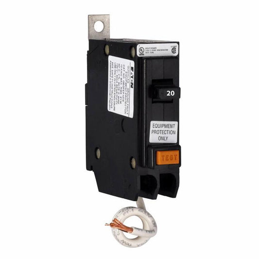 Cutler Hammer 20A 120V Single-Pole Ground Fault Circuit Breaker Bolt-On
