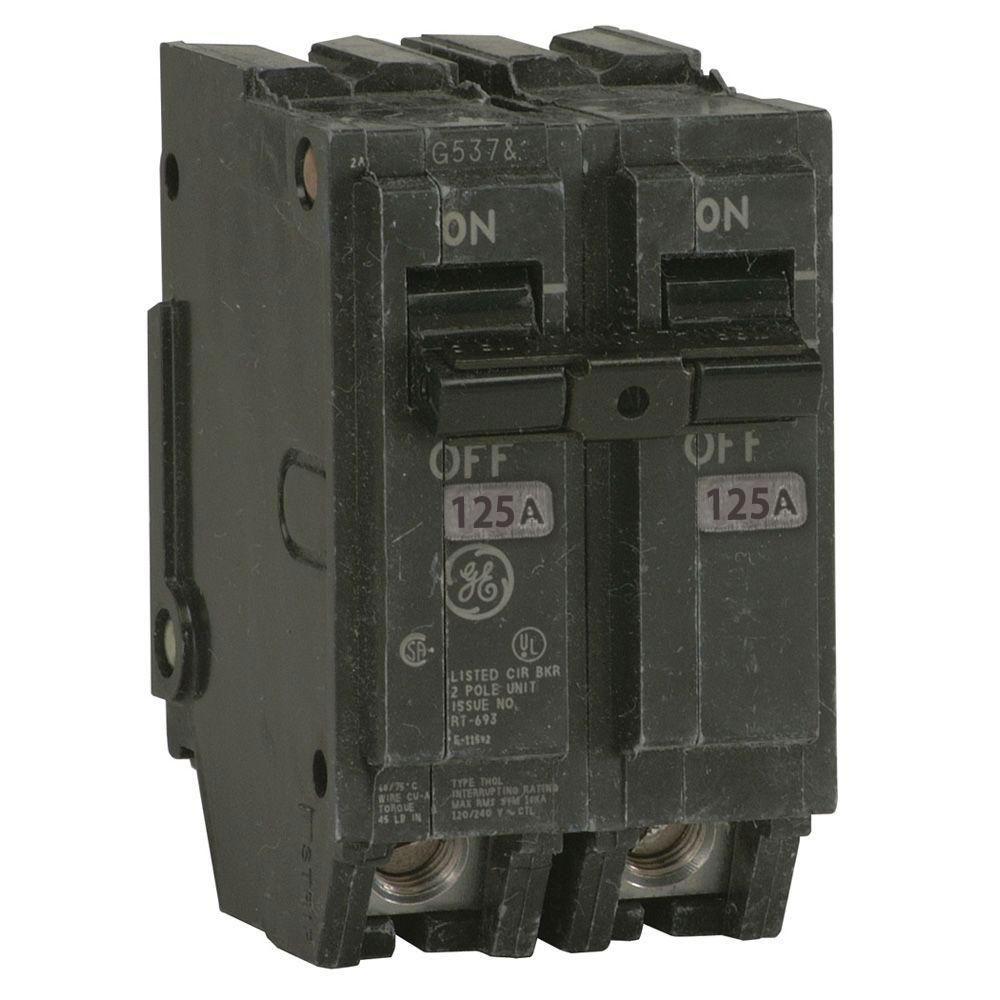 General Electric 125 Amp 2 Pole 240VAC Q-Line Thermal Magnetic Circuit Breaker